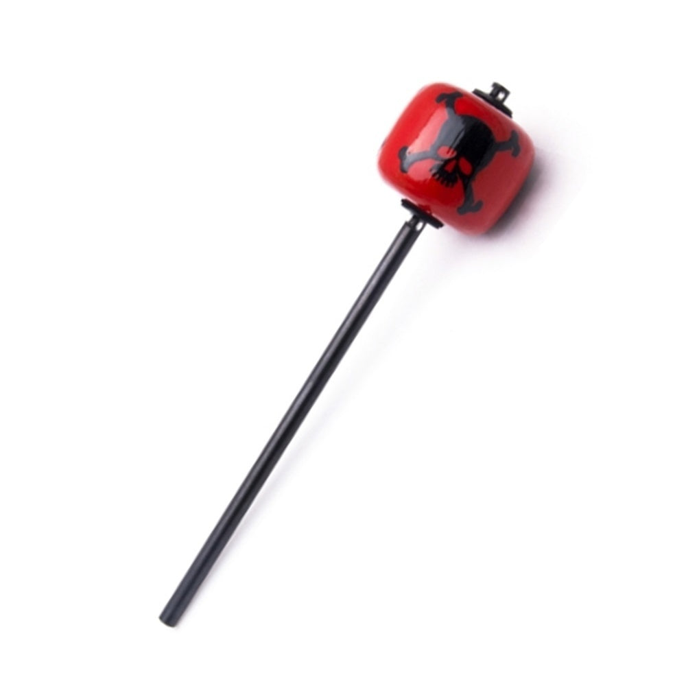 Danmar 778 Wooden Red/Black Skull Bass Drum Beater