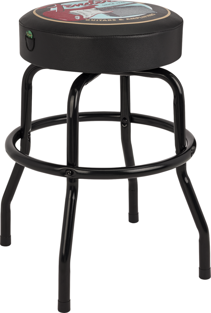 Fender® Guitars & Amps Pick Pouch Barstool, Black