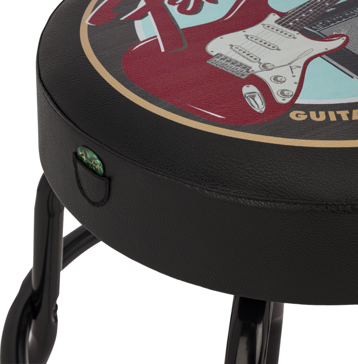 Fender® Guitars & Amps Pick Pouch Barstool, Black