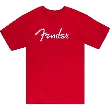 Fender Spaghetti Logo Tee Dakota Red Large