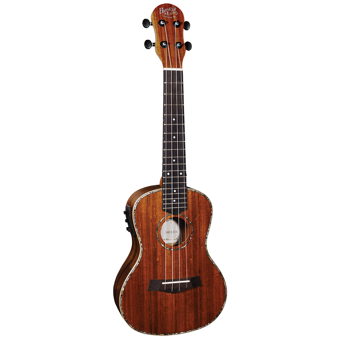 Barnes & Mullins BMUK7CE Concert Koa Ukulele with Pickup