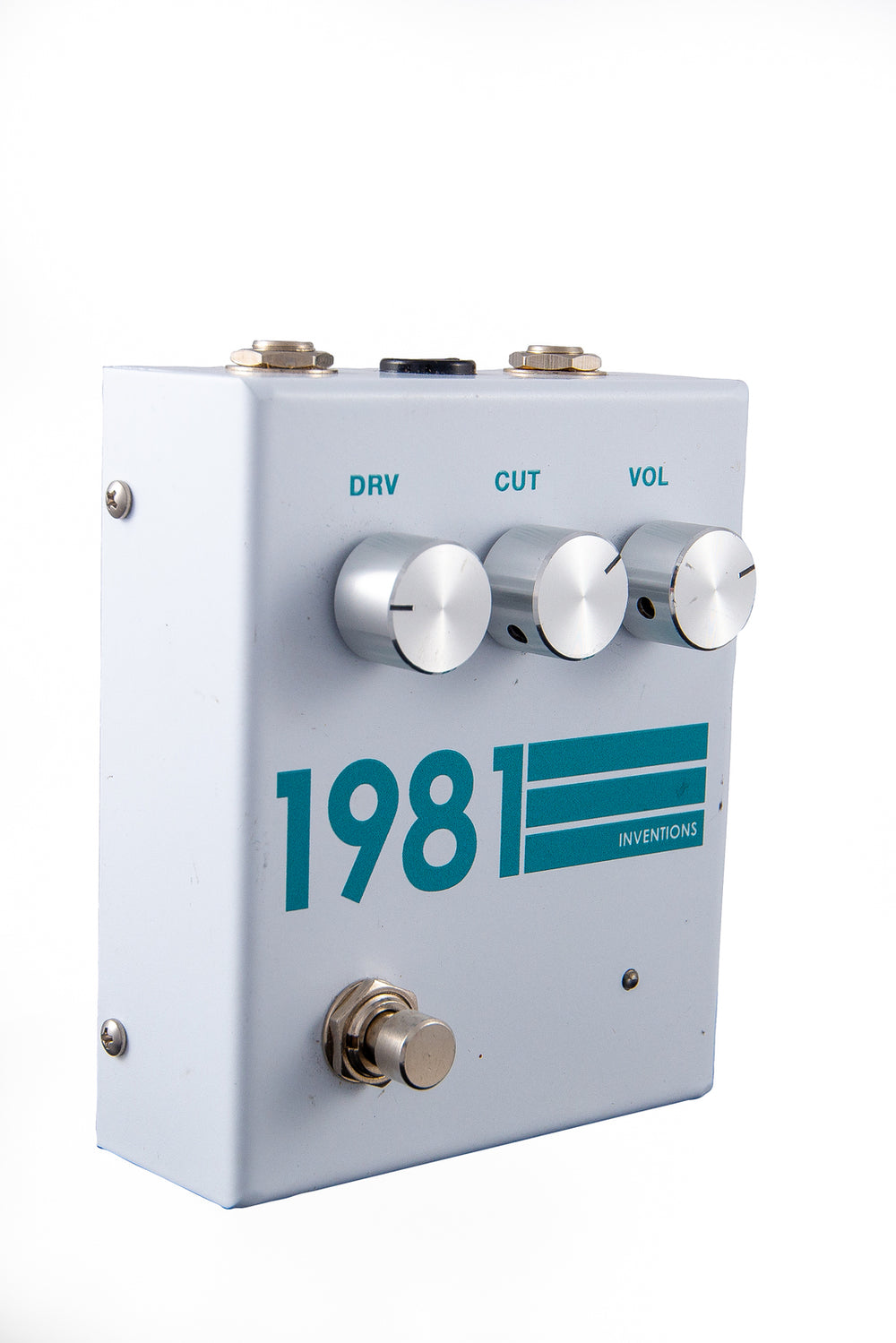 1981 Inventions Drive Pedal - White & Teal