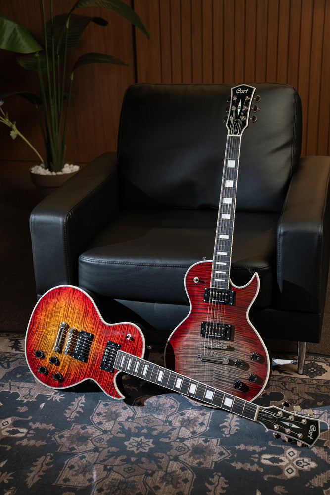 Cort Classic Rock CR300 Deluxe Flaming Burst Electric Guitar