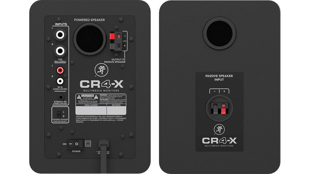 Mackie CR4-X 4" Multimedia Powered Monitors Pair