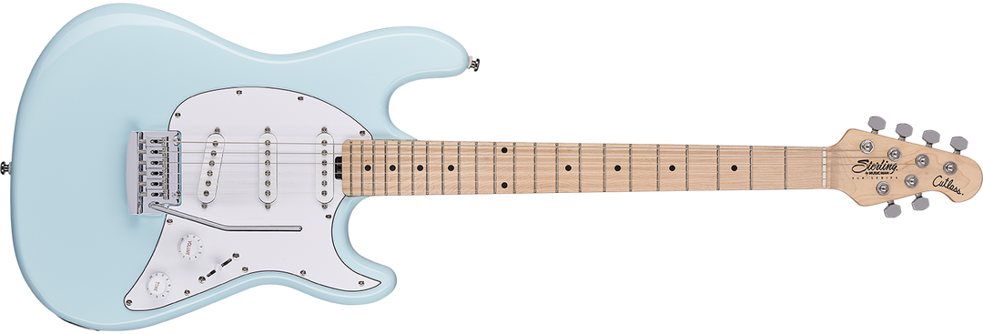 Sterling by Music Man Cutlass Sss - Daphne Blue