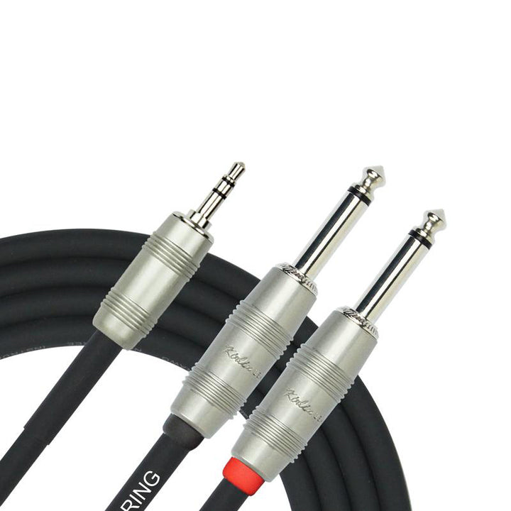 Dcm 3Mtr 3.5Mm Trs - 2 X 6.5Mm Mono Signal Cable