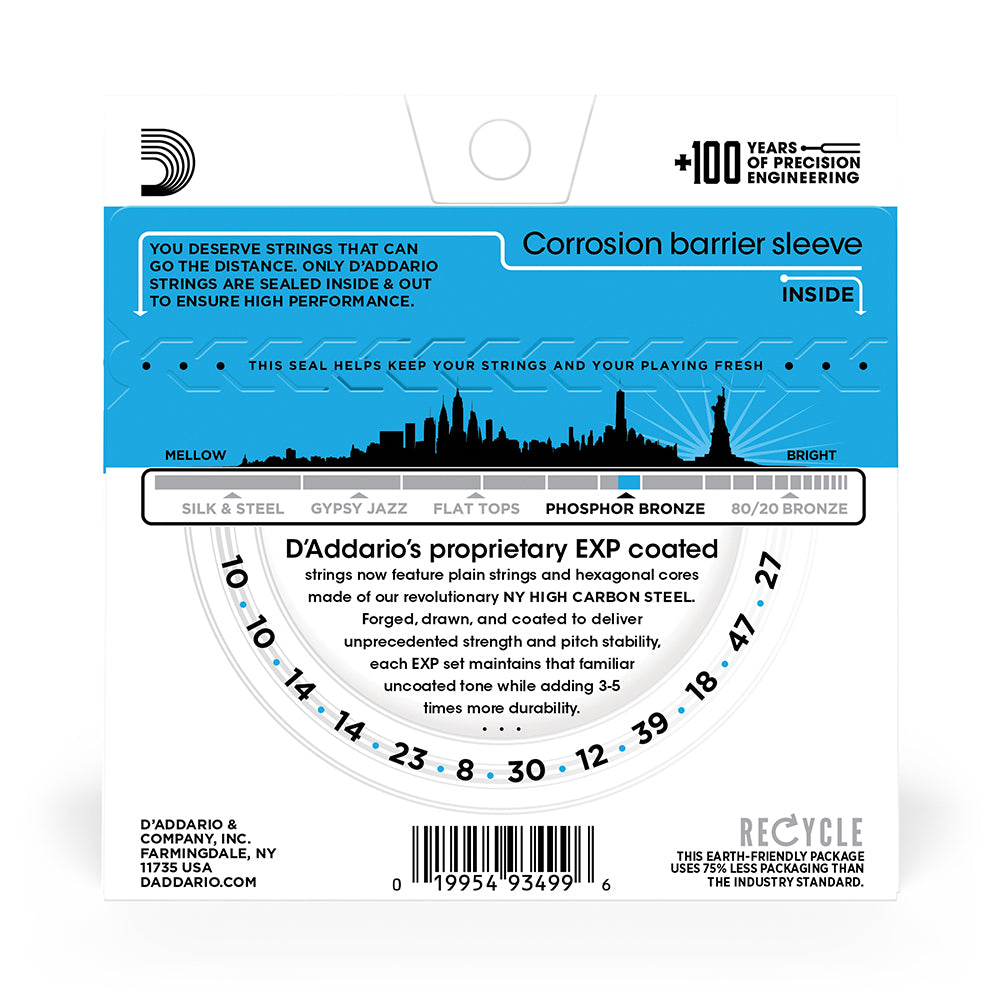 Acoustic Gtr 12 Str Set 10/47 Ph/Br Lgt