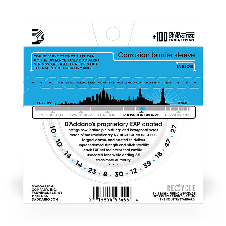 Acoustic Gtr 12 Str Set 10/47 Ph/Br Lgt