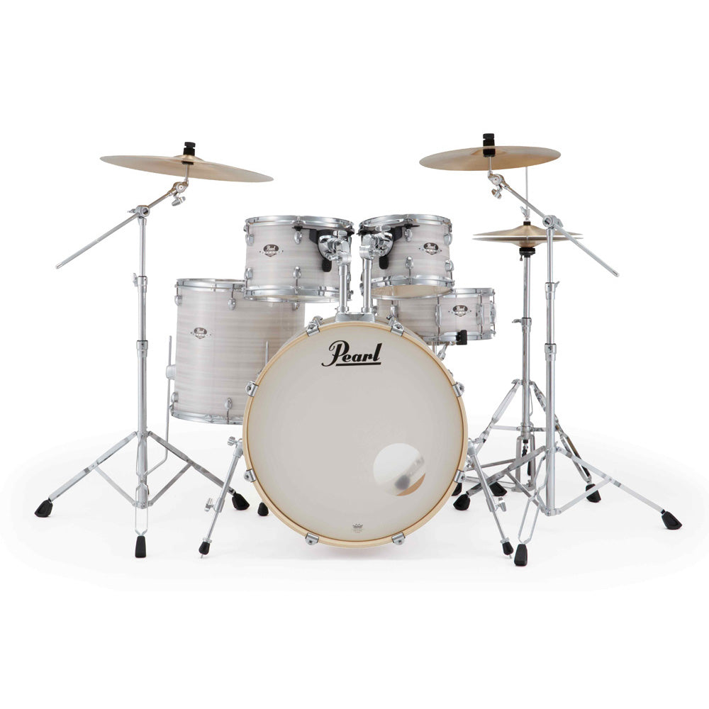 Pearl Export Plus 5pc 22" Fusion Plus Kit Package (W/Pearl Cyms), Slipstream White