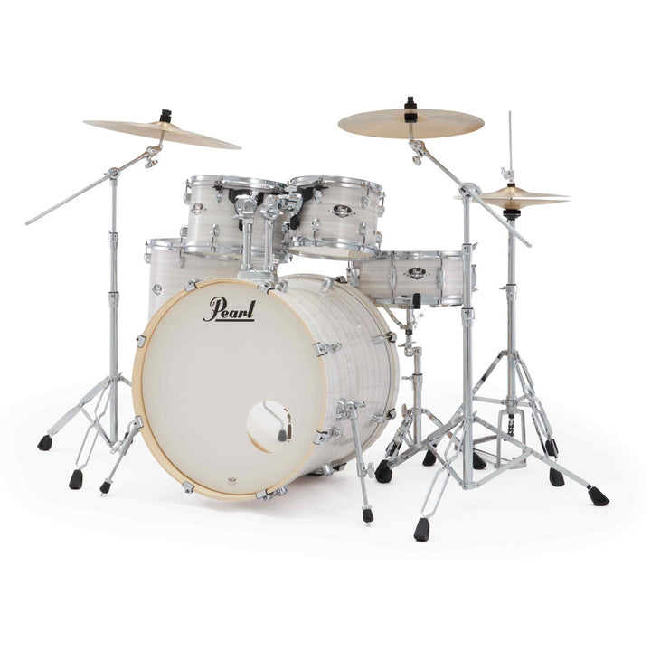 Pearl Export Plus 5pc 22" Fusion Plus Kit Package (W/Pearl Cyms), Slipstream White