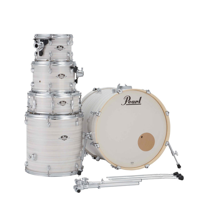 Pearl Export Plus 5pc 22" Fusion Plus Kit Package (W/Pearl Cyms), Slipstream White