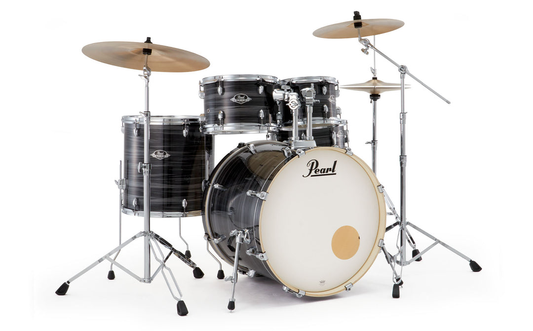 Pearl Export EXX 22" Fusion Plus 5 Piece Drum Kit - Graphite Silver Twist