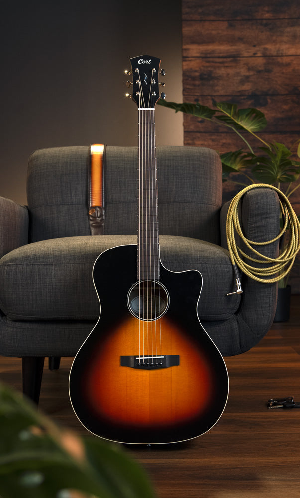 Cort Exotic-GA Walnut Sunburst Acoustic Guitar
