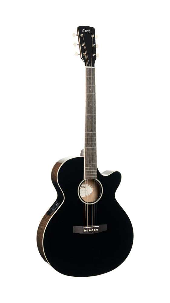 Cort Exotic-SFX Ash Burl Black Acoustic Guitar
