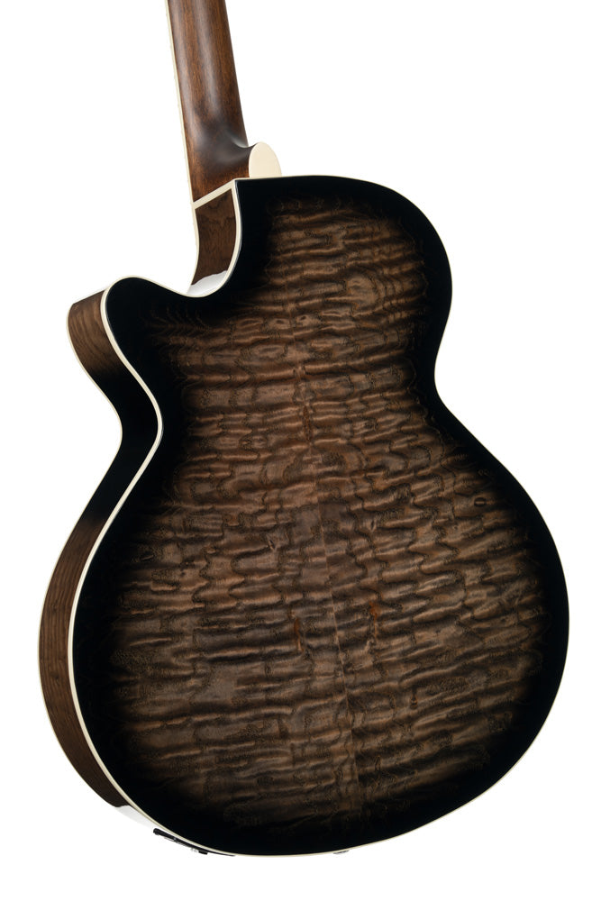 Cort Exotic-SFX Ash Burl Black Acoustic Guitar