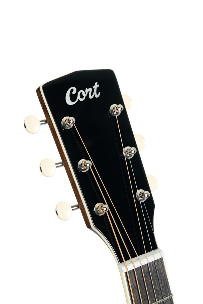 Cort Exotic-SFX Ash Burl Black Acoustic Guitar