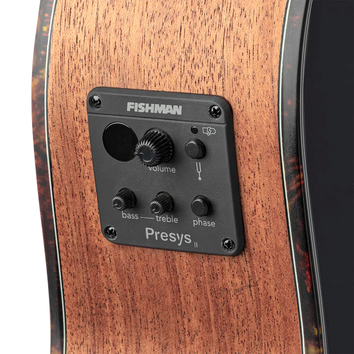 Gilman GPA10EBT Gloss Black Top Parlour Electric Acoustic