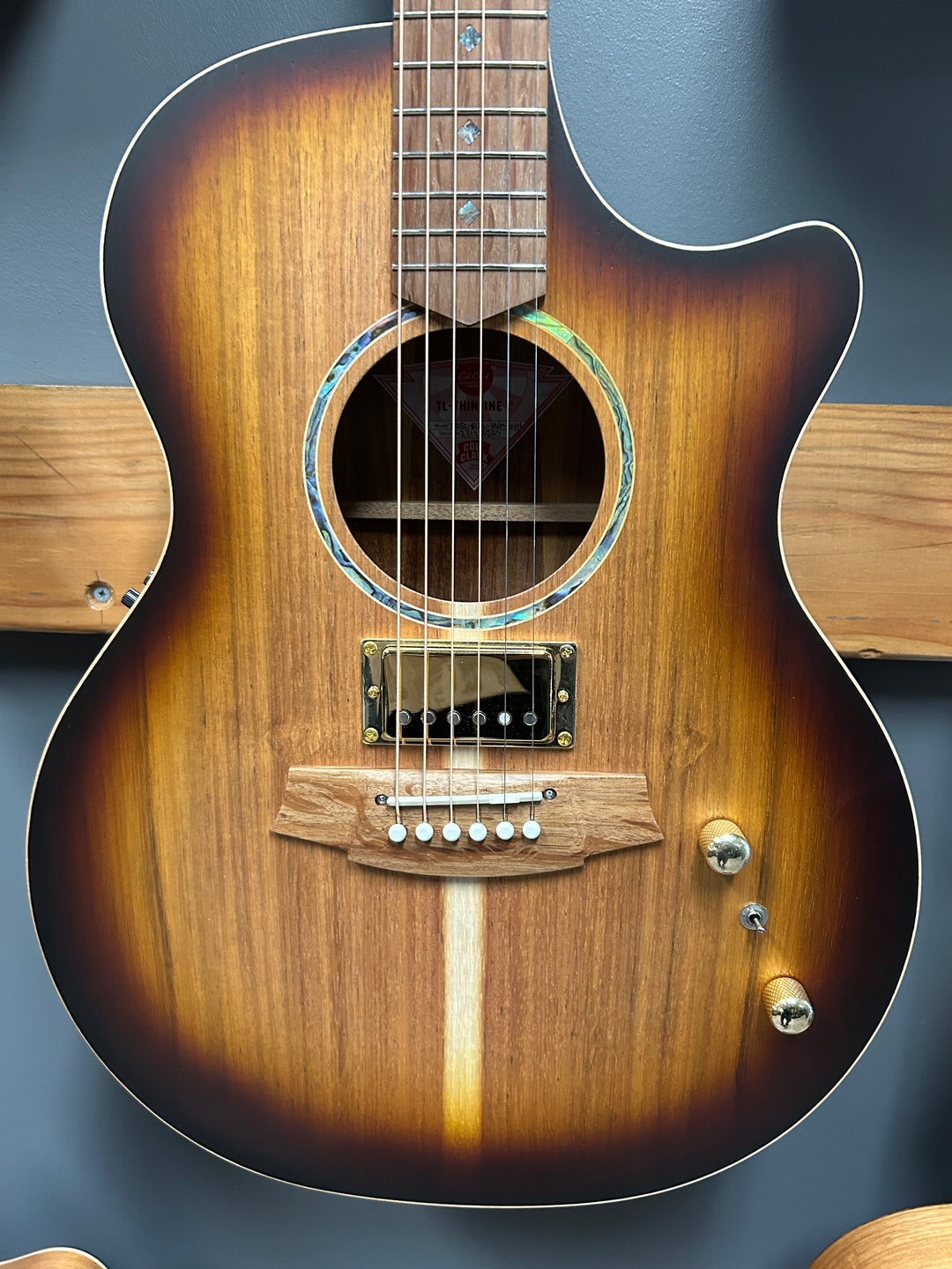 Cole Clark TL2ES Thinline Acoustic Elec Guitar with Humbucker