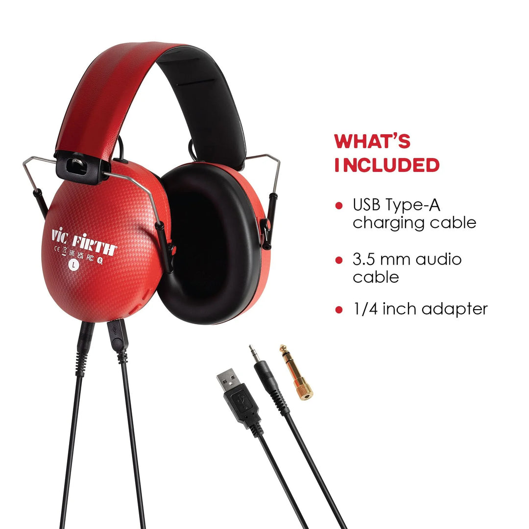 Vic Firth Stereo Isolation Headphones Bluetooth