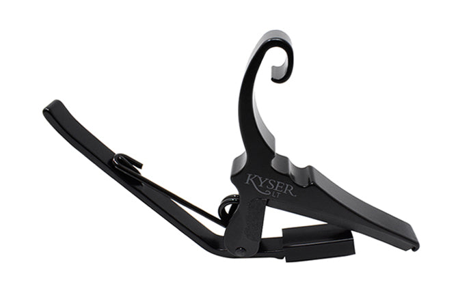 Matte Black Low Tension Capo For Acoustic Guitars. 