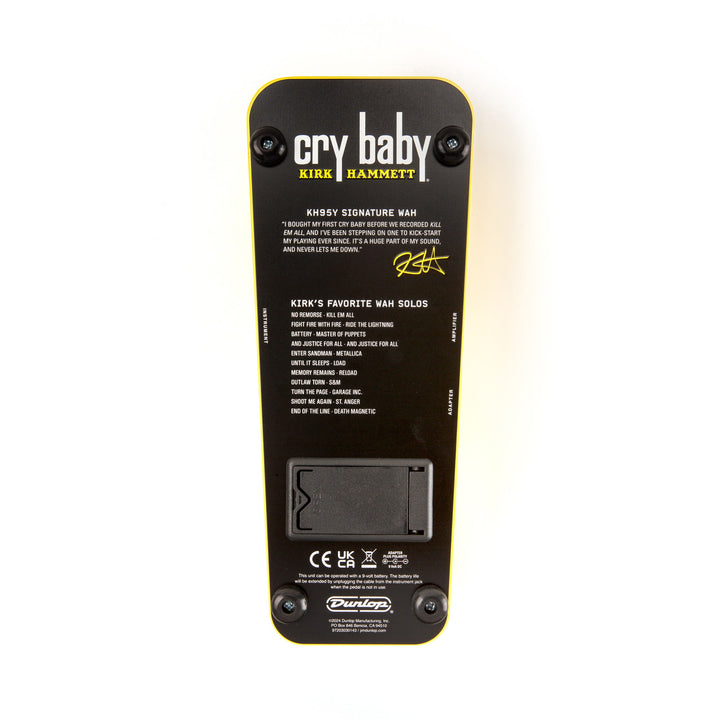 Jim Dunlop Kirk Hammett Yellow Sparkle Cry Baby Wah