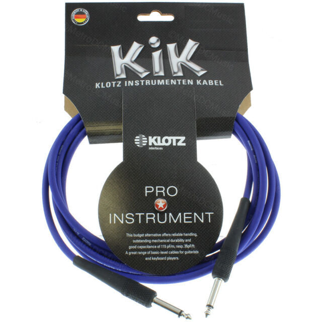 003M Instrument Cable Blue Nickel Connectors