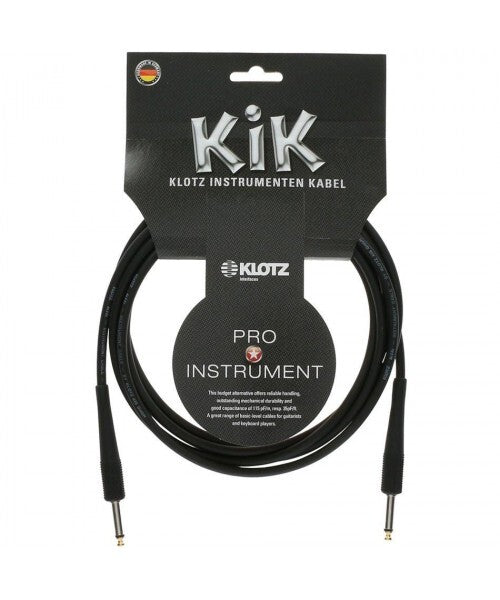006M Instrument Cable Black Nickel Connectors