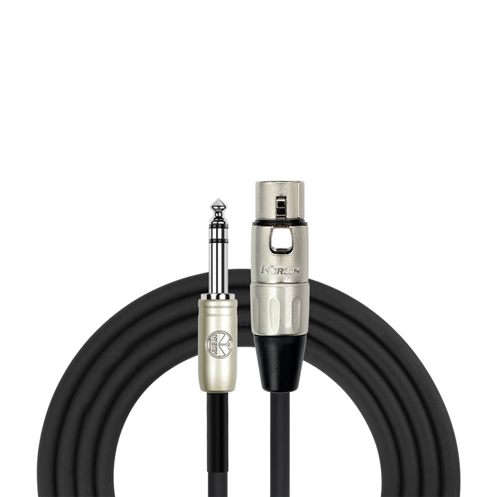 Kirlin KMP484PR-10 Female XLR - 6.5 Stereo Jack Cable - 10FT
