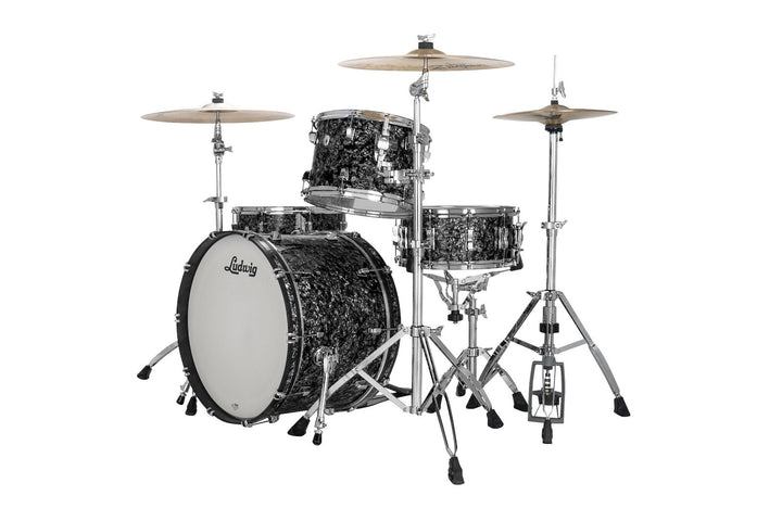 Ludwig Neusonic Fab 3pc Shell Pack - Ebony Pearl