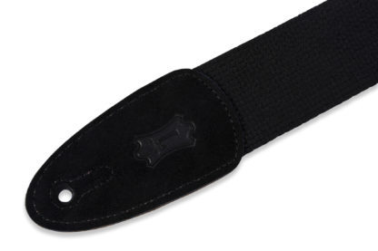 LEVY'S Black Cotton  Guitar Strap 2" Wide