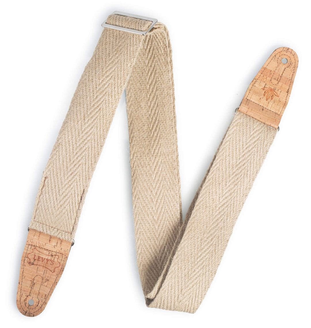 LEVY'S Vegan Hemp Guitar Strap 2" Wide