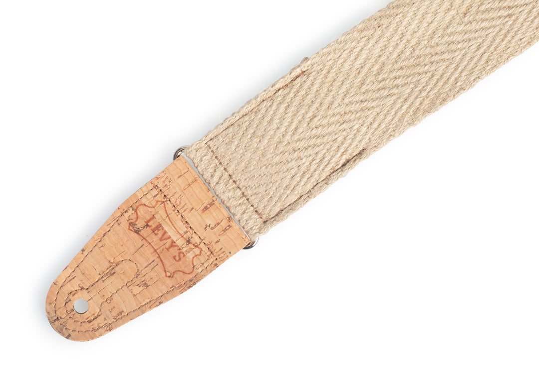 LEVY'S Vegan Hemp Guitar Strap 2" Wide