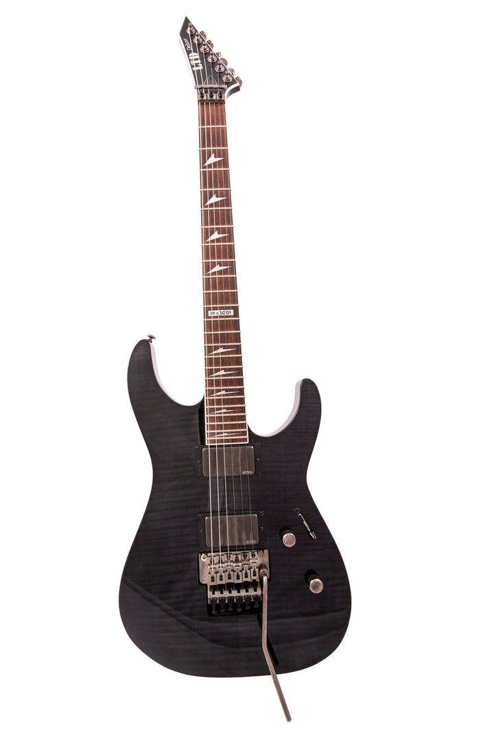 Ltd M-1001 Flame Maple Guitar See Thru Black