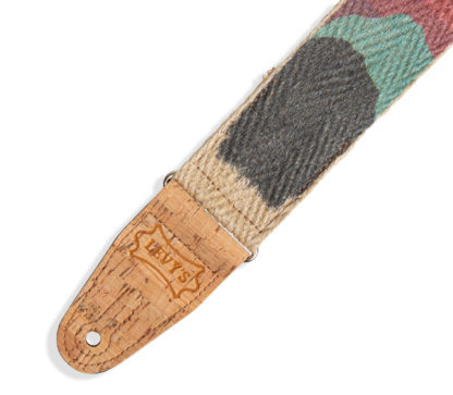 LEVY'S Vegan Hemp Sunset Design Guitar Strap 2" Wide