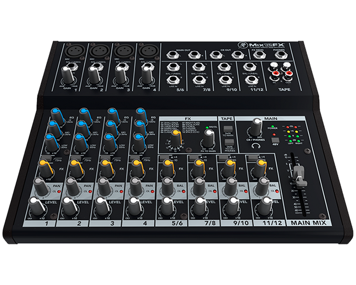 12-channel Compact Mixer w/ FX