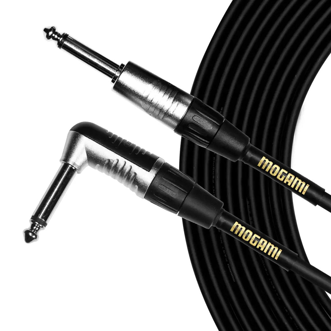 Mogami 10FT Core Plus Instrument Cable Right Angle - Straight