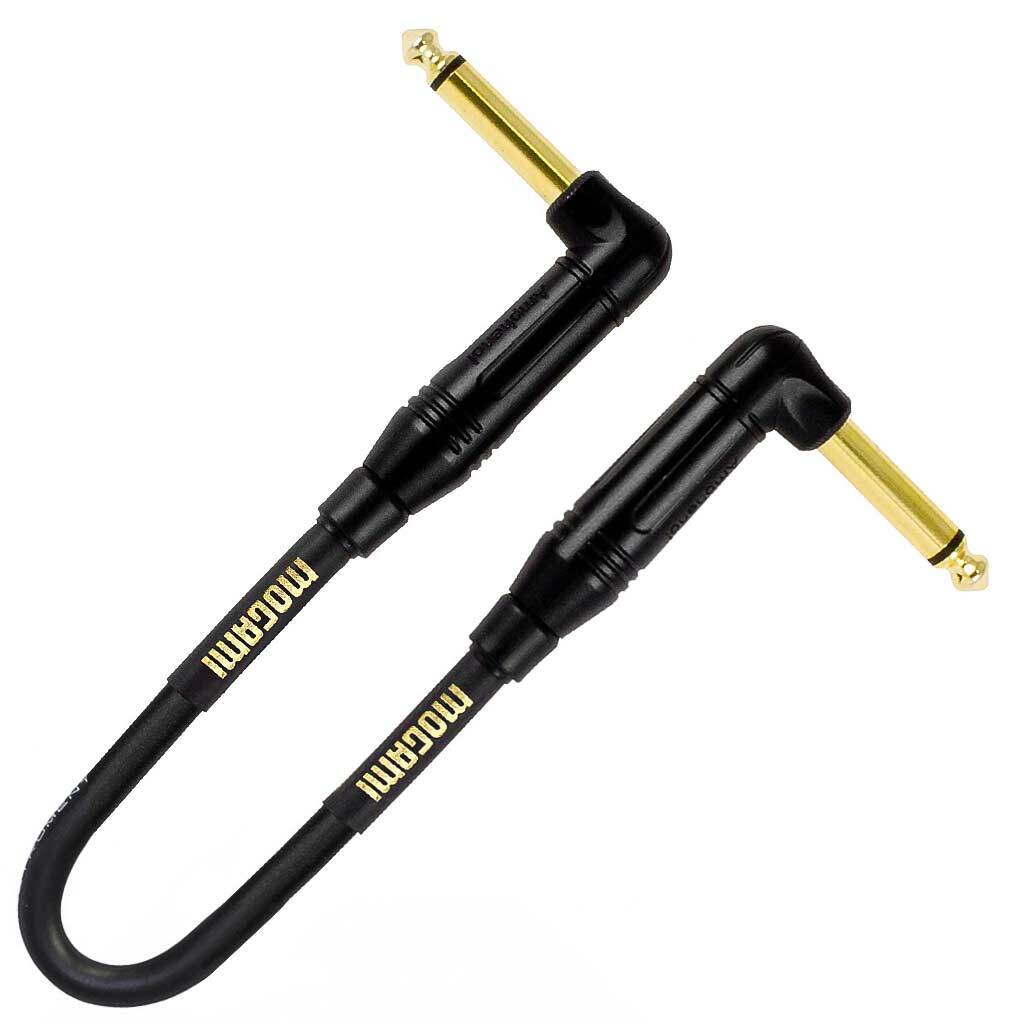 Mog Instrument Mogami 6 Inch Gold Pedal Cable Right Angle - Right Angle
