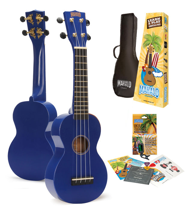 Mahalo Rainbow Series Soprano Ukulele Blue