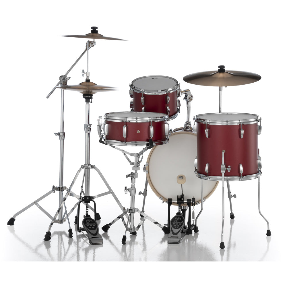 Pearl Midtown 4-Piece Drum Kit in Matte Red - Includes Bags & Hardware