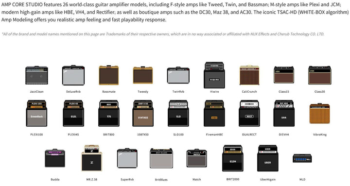 NUX Amp Core Studio Amp Modeler and IR Pedal
