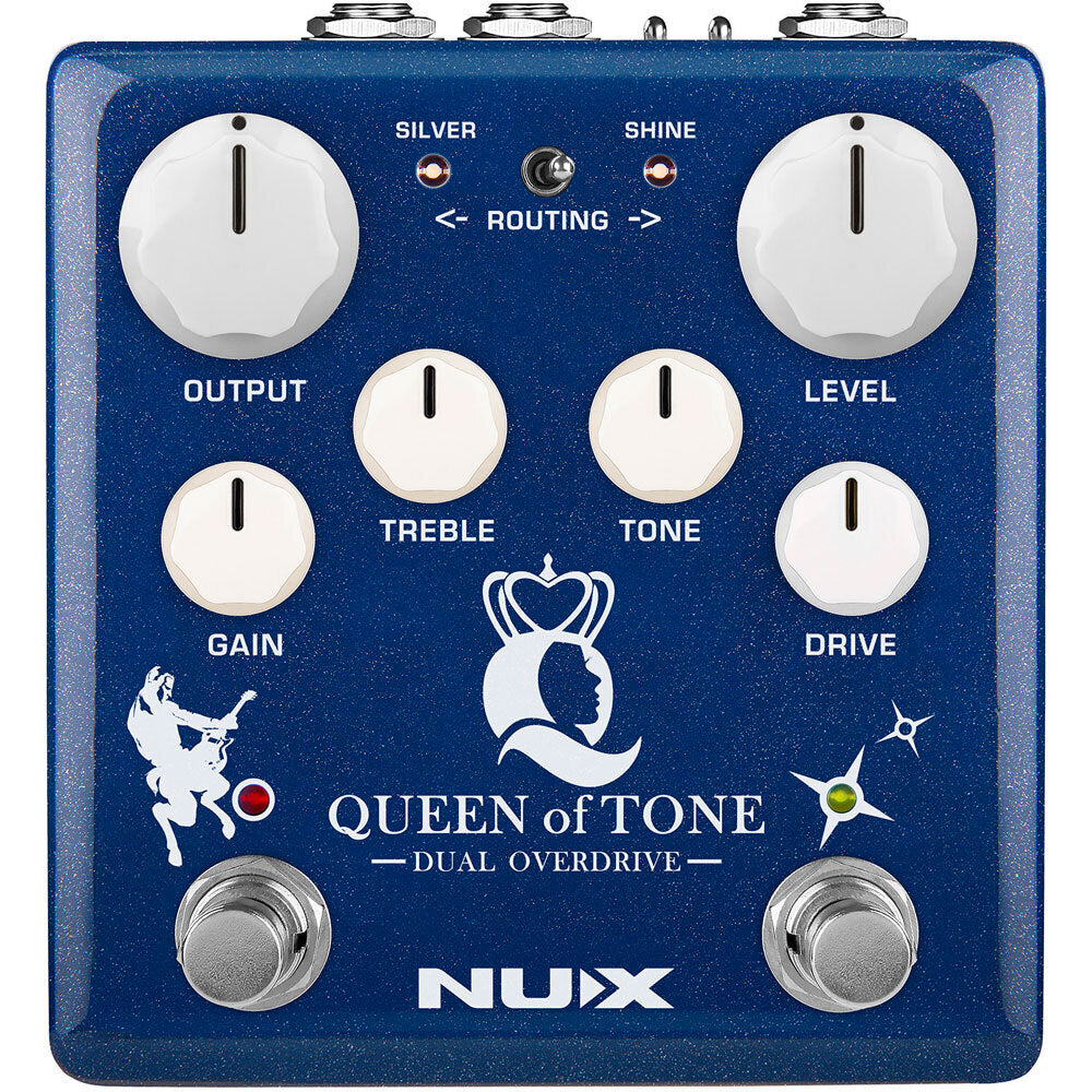 NUX Verdugo Series Queen Of Tone Dual Overdrive Effects Pedal