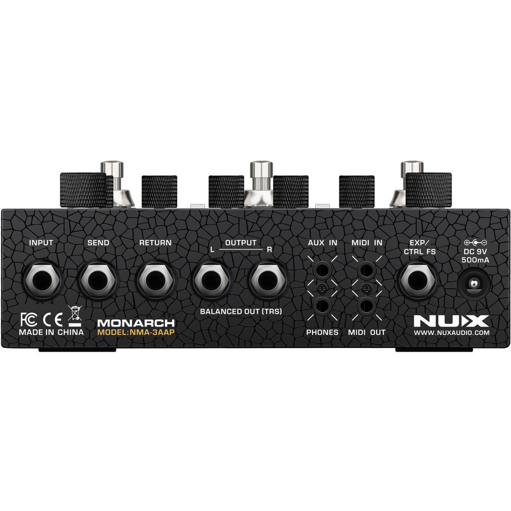 NU-X Monarch Series Amp Academy 3-Footswitch Stomp Compact Modeler