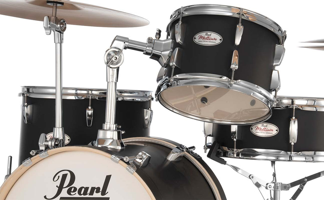 Pearl Midtown 4-Piece Drum Kit in Matte Black