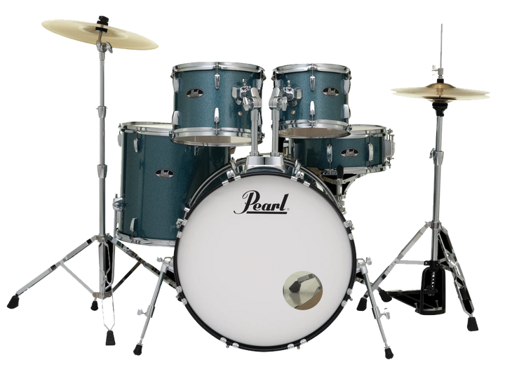 Pearl Roadshow-Plus 22" 5pc Drum Kit Package - Aqua Blue Glitter
