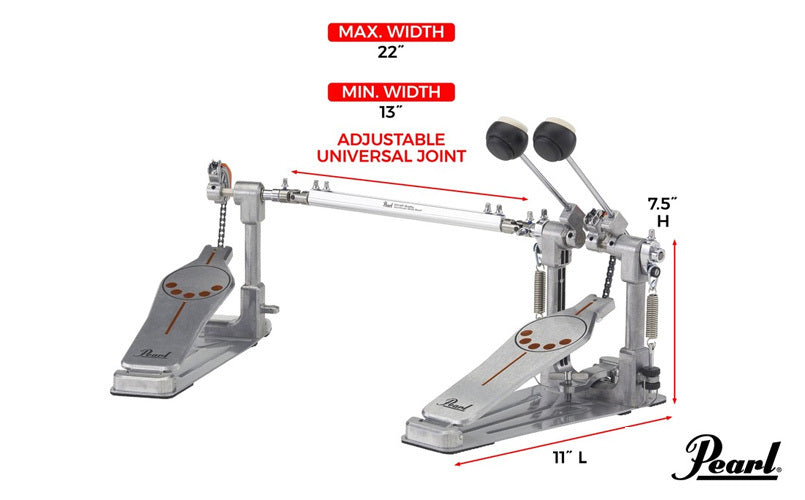 Pearl P-930 Double Bass Drum Pedal Single Chain