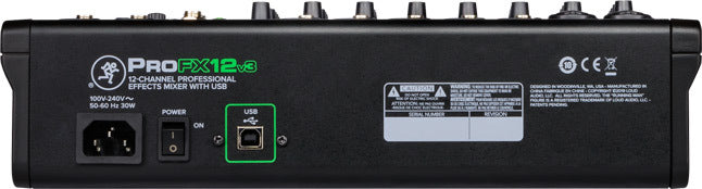 12 Channel Professional Effects Mixer with USB