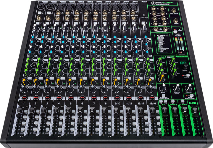 16 Channel 4-bus Professional Effects Mixer with USB