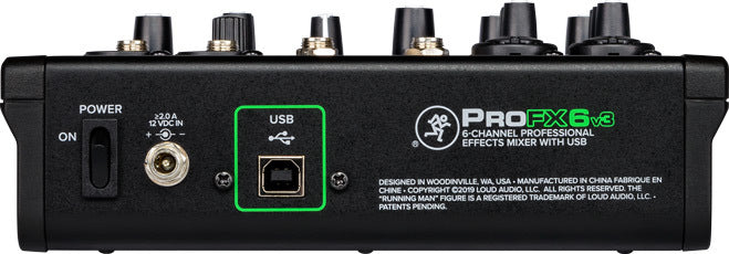 6 Channel Professional Effects Mixer with USB