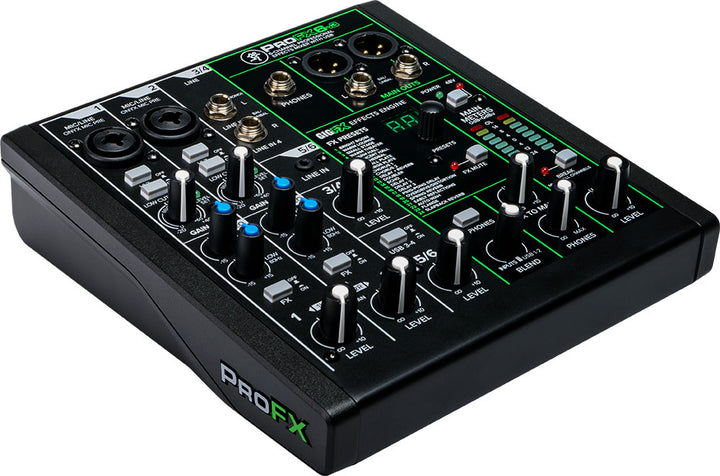 6 Channel Professional Effects Mixer with USB