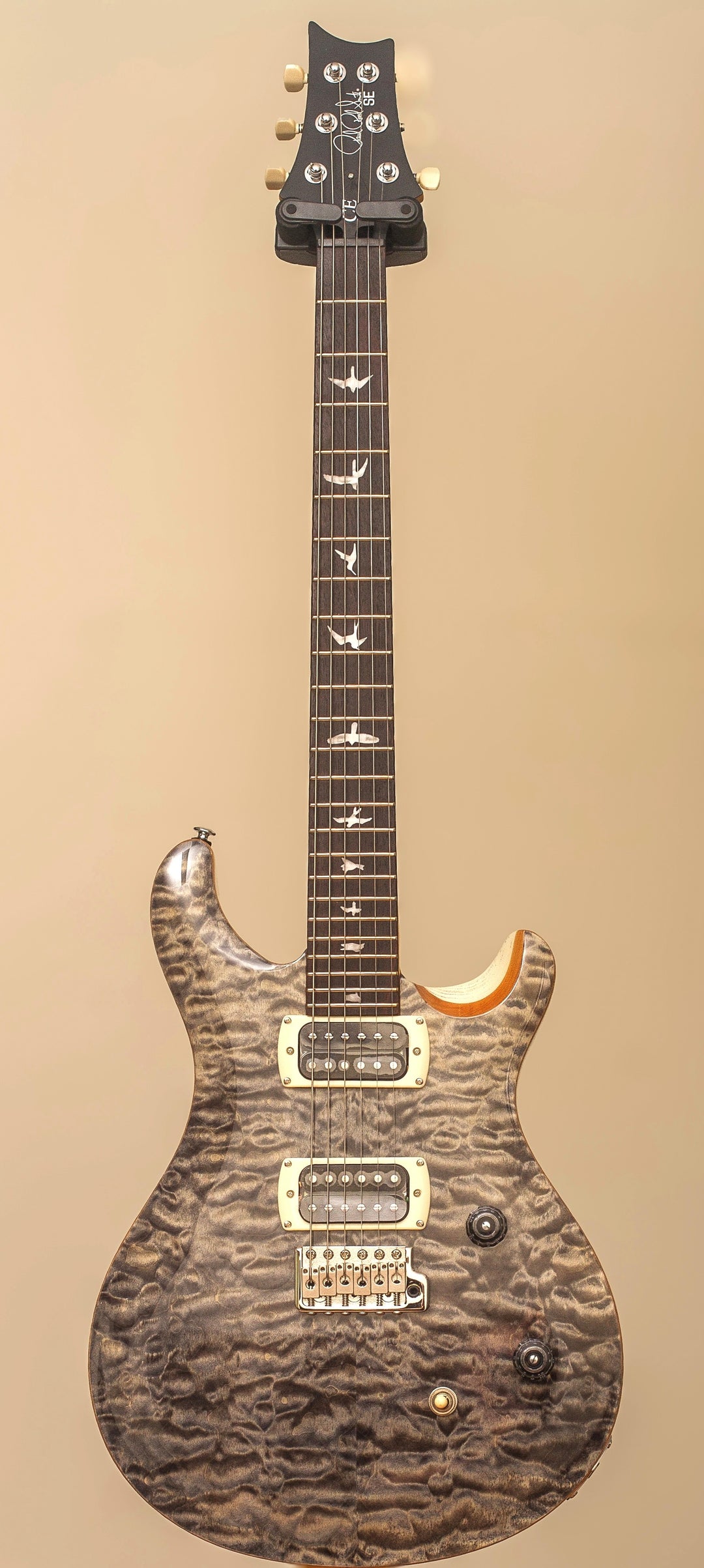Paul Reed Smith (PRS) SE CE-24 Quilted Maple Top -  Charcoal